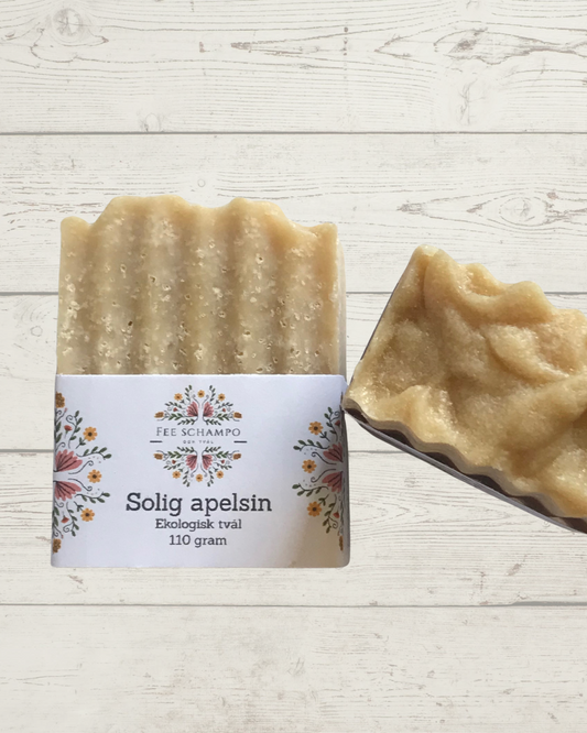Solig apelsin- fast tvål för ansikte, hand och kropp