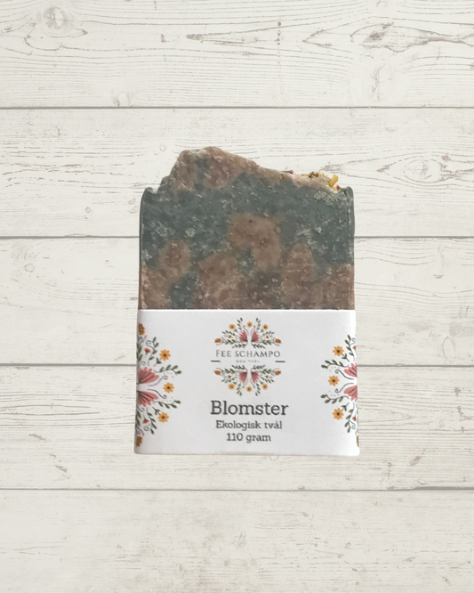 Blomster- fast tvål för ansikte, kropp och hand